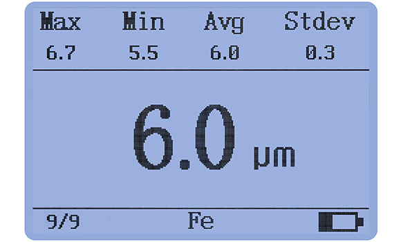 LS225+F500涂鍍層測厚儀數(shù)據(jù)統(tǒng)計(jì)功能